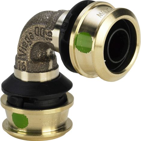 Viega arc Raxofix 647001 16mm, 90 degrés, avec SC-Contur, bronze de silicium
