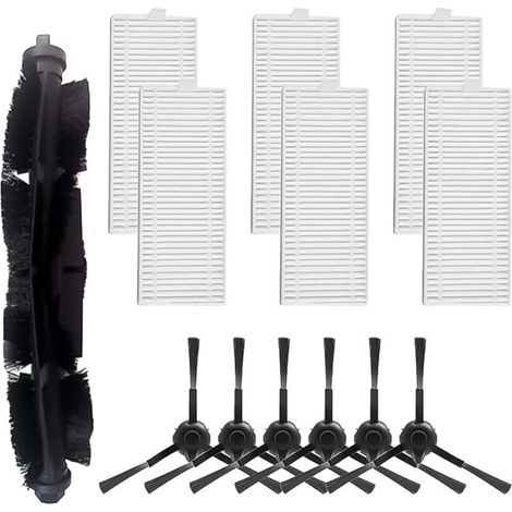 Lot de 13 brosses latérales principales pour aspirateur robot pour Tapo RV10 RV30, 1 brosse à rouleau principale, 6 filtres, 6 bro (1/5)