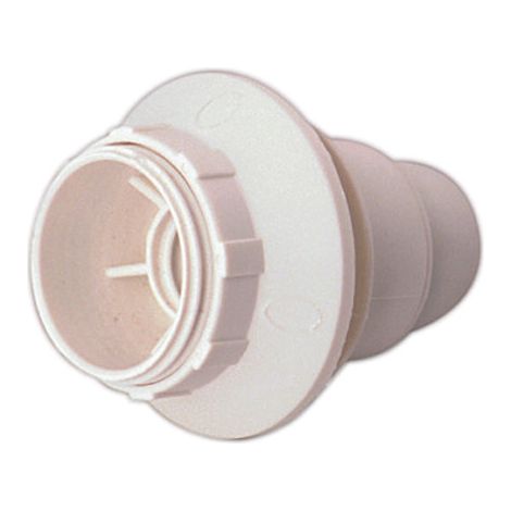 Lampenfassung E14 mit Schraube und Unterlegscheibe 2 A 250 V Farbe white Electro DH. 12.088/B 8430552085910