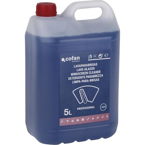 Lavaparabrisas anticongelante -10º 5 L con secado rápido