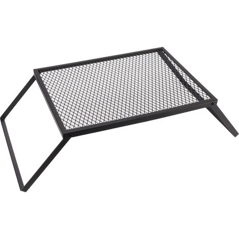 Barbecue de camping pliable, résistant à la chaleur et portable, idéal pour les pique-niques, dans le jardin ou sur la terrasse (40 x 30 cm), avec fourchette. (1/5)