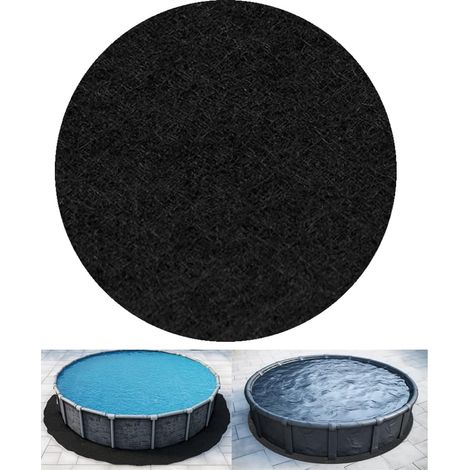 Tapis sol piscine hors sol 13x13ft - Protection fond piscine - Rembourrage sous piscine - Tapis prévention perforations (1/5)