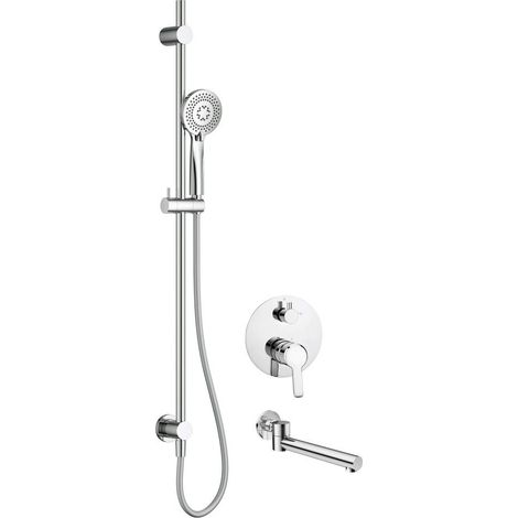 Set doccia a scomparsa con bocca da bagno e miscelatore - Stapol