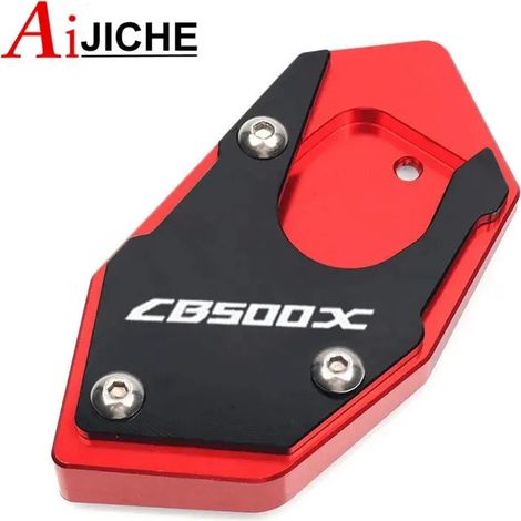 (CB500x rouge) Béquille latérale CNC pour moto, extension de support, compatible avec HONDA CB500X CB500F CB 500X CB 500F CB500 X / F maxpower (1/4)