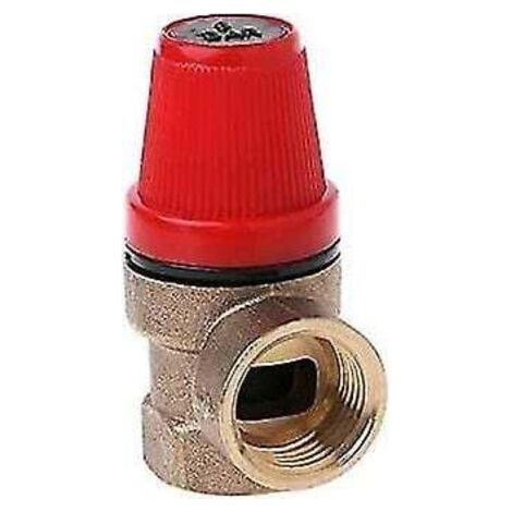 1/2" female brass pressure relief valves - Safety valve for water/oil/gas (3 bar) Central heating valve (1/3)