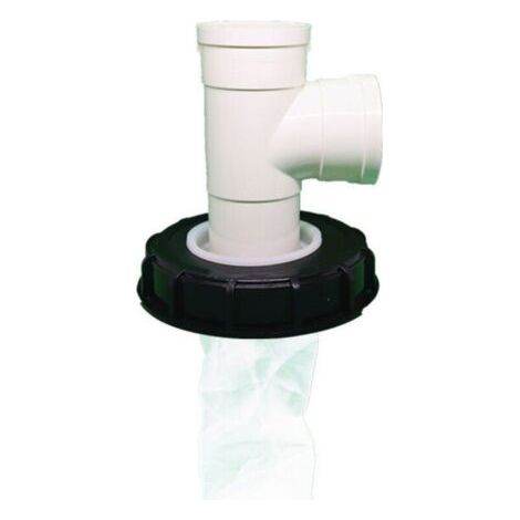 Couvercle de Réservoir IBC avec Filtre en Nylon Lavable pour Réservoir d'eau de Pluie IBC 1000 litres,Filtre À Couvercle IBC Accessoires de Réservoir IBC,Filtre à Eau de Pluie en Nylon (té vertical de