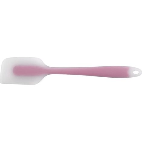 Spatule de cuisine en silicone, facile à nettoyer, idéale pour mélanger, cuisiner, pâtisser et racler. Spatule à maquillage, outil pour mélanger le beurre, sans couture.-Pink