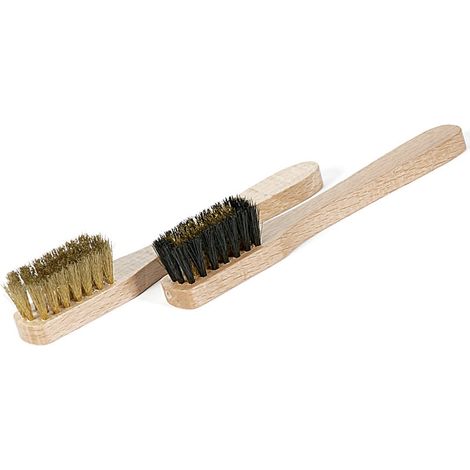 Spazzolino per zoccoli in legno con manico