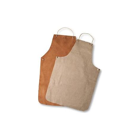 452A DELANTAL PIEL SERRAJE.ECONOMICO.COLOR NATURAL.ATADURA CON HEBILLA EN CUELLO Y CI - JUBA