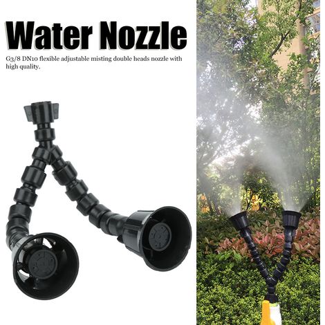 Buse à brumisation double G3/8 DN10 flexible et orientable à 360° pour pulvérisateur électrique (1/5)