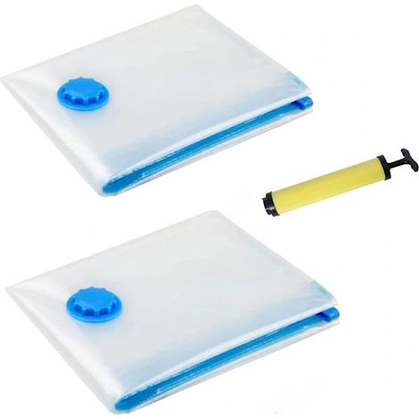 Deux sacs de conservation des aliments transparents sous vide.-Online Store (1/5)