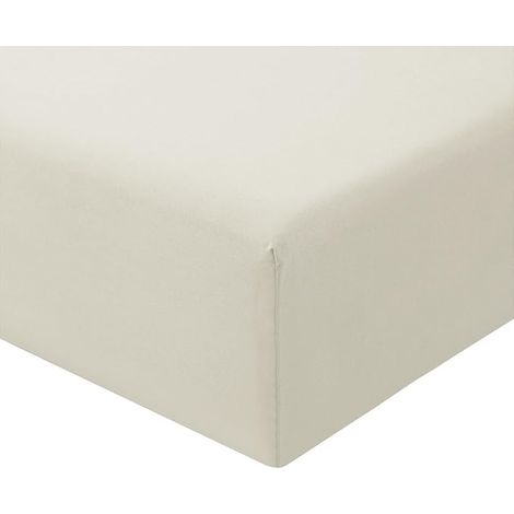Drap Housse 180x200 Beige - Drap Housse 180 x 200 Bonnet 40cm Matelas en Microfibre 2 Personnes, Doux et Respirant avec Élastique Tout Autour (1/4)