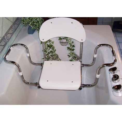 Sedile per vasca con schienale regolabile in polipropilene portata 120 kg (1/3)