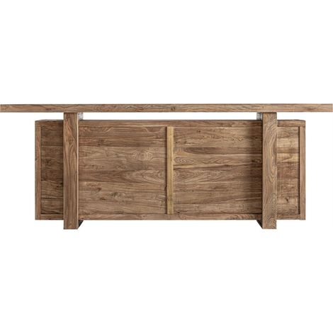 Comptoir de bar en bois d'orme vieilli - marron vieilli (1/5)