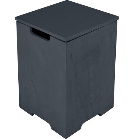 Housse de réservoir carrée H63cm - Noir ardoise (1/2)