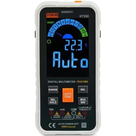 Turbo KT350 TRMS Digitalmultimeter Großes LCD-Display