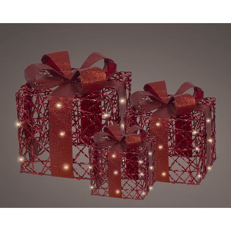 Micro LED Geschenkschachtel Ind.L25.00-W25.00-H30.00cm-30L