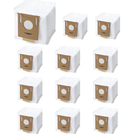 12 Sacs à Poussière pour Ecovacs Deebot T8, T9, AIVI+, Power, Pro