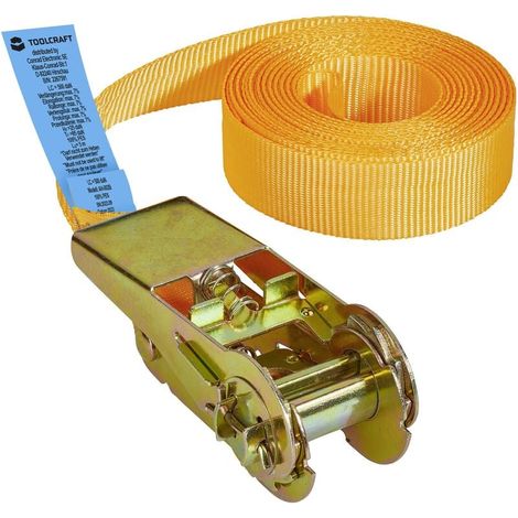 TO-6802773 Sangle de serrage simple Force de traction LC : arrimage plaquant (simple/direct)=250 daN (L x l) 5 m x 25 mm à cliquet EN 12195 A843092 (1/4)