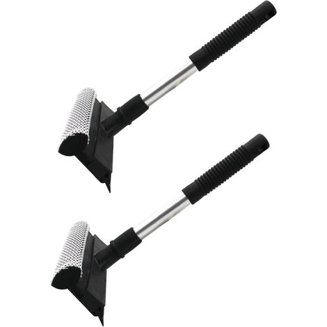 Raclette Vitre Professionnel 2 Pièces Appareil pour Nettoyer Les Vitres Double Face Poignée Ergonomique et Portes Coulissantes (1/5)