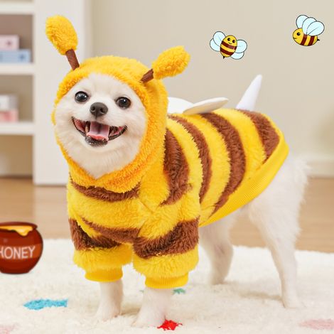 Haustierbekleidung, Hunde- und Katzenbedarf, Herbst- und Winterkostüme für Hunde, Größe L (Brustumfang 45 cm, 8-12 Pfund) (1/2)