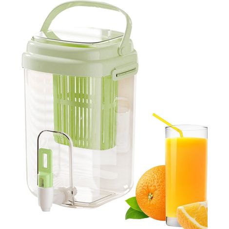 Distributeur De Boissons Grande Capacité avec Poignée de Transport Distributeur de Boissons Froides Pour Les Voyages Les Aventures Les Pique-Niques Les Rassemblements Le Soda Et La Limonade (1/5)