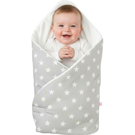 75x75cm Babytragetuch - graue Sterne