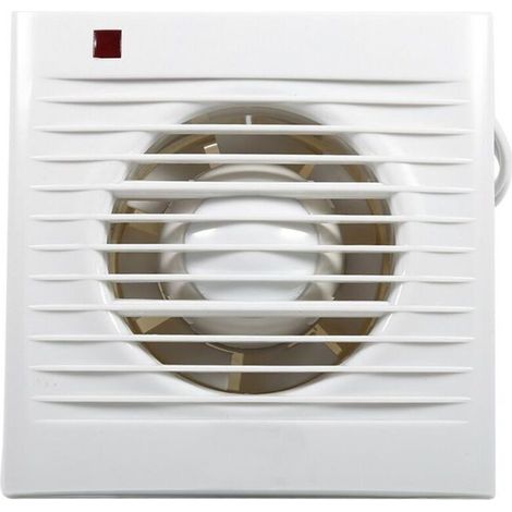 Ventilateur d'extraction de salle de bain, ventilateur d'extraction de mur silencieux, extracteur de ventilation pour cuisine et salle de bain (4") A