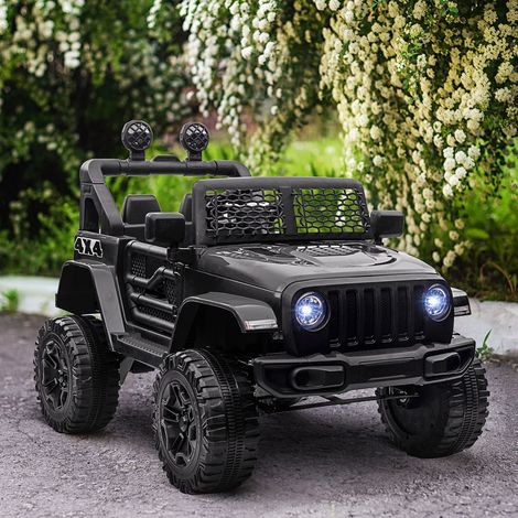 Coche Eléctrico para Niños de +3 Años Vehículo Todoterreno de Batería 12V con Control Remoto 100x65x72 cm Negro (1/5)