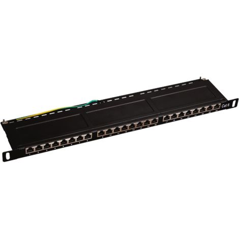 Alantec PK028 Patchpanel Schwarz 24 Ports 1U (1/5)