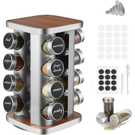 Rangement epices cuisine,16 Pot a epices,Porte epices cuisine (1/5)