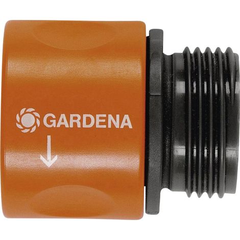 GARDENA 00917-50  Kunststoff Schlauch-Übergangsstück 26,44 mm (3/4") AG, Steckkupplung (1/2)