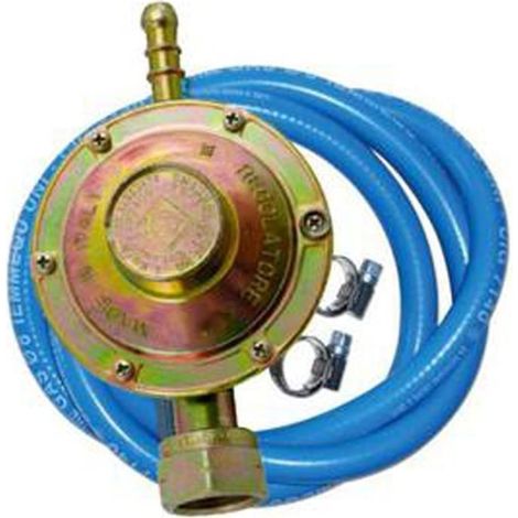Kit tubo gas 50cm con regolatore 29/37 e 2 fascette bombola GPL barbecue KITSAL