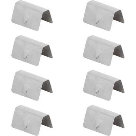 Clip di fissaggio in acciaio inox, 8 pezzi, canale deflettore pioggia e vento per auto, compatibili con HEKO G3 (1/5)