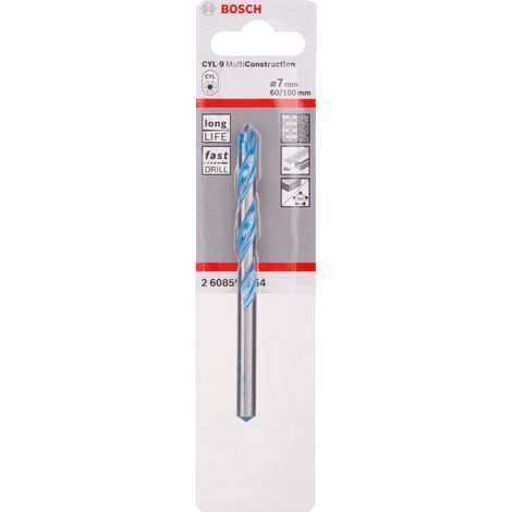 Bosch 2608900618 EXPERT CYL-9 Multi Construction Drill Bit 7 x 60 x 100mm BPA608900618