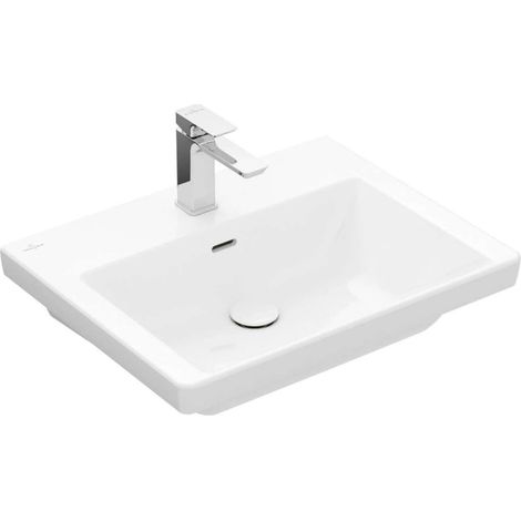 Vasque Villeroy & Boch Subway 3.0, 1 trou pour robinetterie, avec (1/3)