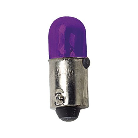 12V Lampada micro - (T4W) - 4W - BA9s - 2 pz - D/Blister - Viola (1/4)