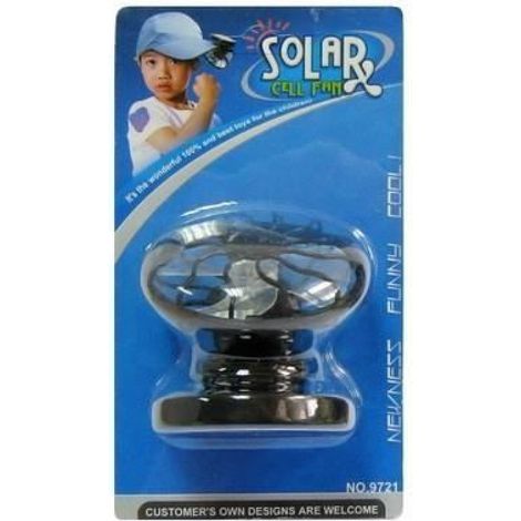Mini ventilateur portable Solaire avec clips de fixation pour Casquette (1/4)