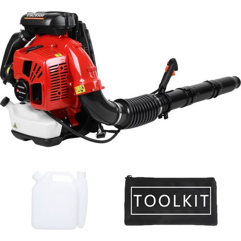 FLASIDU - Benzin-Laubbläser - Rucksackmodell - 75,6 cm³ - 3,1 kW Leistung - 850 CFM Luftdurchsatz - 10,5 kg Nettogewicht (1/5)