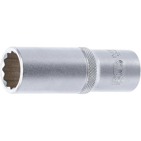 Douille Longue 12,5 mm (1/2) - 18 mm, Douze Pans - Précision et Durabilité, Chrome-Vanadium, Zones Difficiles - D-Work