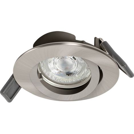 OSRAM HOMELIGHTING 4099854444548 Spotlight Recess Set Incl. Osram LED 4.3W GU10 Brushed Nickel Plafoniera LED GU10 4.30 (1/4)