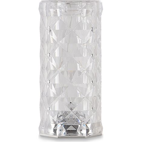 Lampe de bureau LED créative, lampe rose en cristal populaire, lampe d'ambiance minimaliste, veilleuse de chevet de chambre à coucher, sept couleurs (1/5)