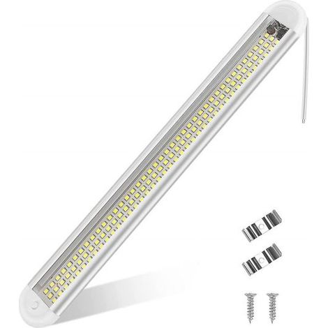 Barra Led sottopensile 12v lampada casa auto con interruttore 30CM 120 LED 15266