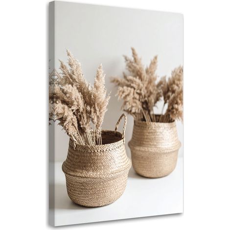 Wandbild Trockene Pflanzen in einer Vase Boho 40x60 cm (1/5)