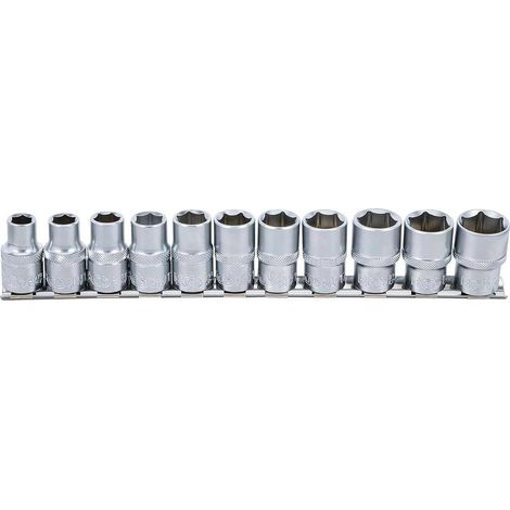 Jeu de Douilles Six Pans 1/2 10-21 mm - 11 pcs - Acier Résistant et Précis - Pro - D-Work (1/5)