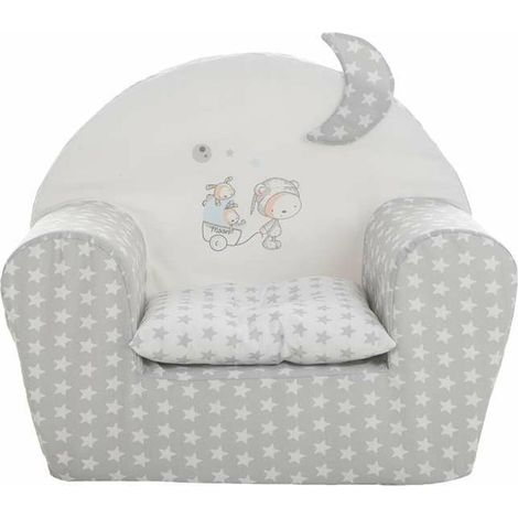 Poltrona per Bambini Stars 44 x 34 x 53 cm Grigio