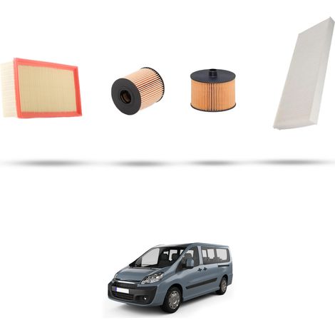 Kit tagliando 4 filtri compatibile con Citroen Dispatch II 2.0 HDI 88kw dal 2007 (1/5)