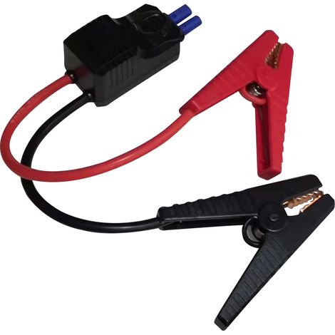 Starthilfekabel mit intelligenten Krokodilklemmen, rot und schwarz, für 12V-Notstrombatterie. (1/5)