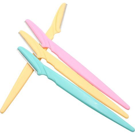 pair 4 rasoirs pour éliminer les poils fins des sourcils, du cou et du visage (1/5)