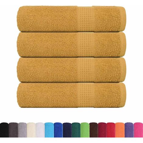 Serviettes de douche FROGN 4 pcs doré 70x140 cm 360 g/m²